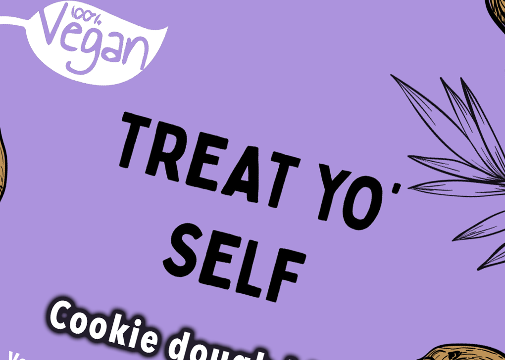 treat yo’ self-feature image 2 Close up of packaging design for Treat Yo' Self Foods
