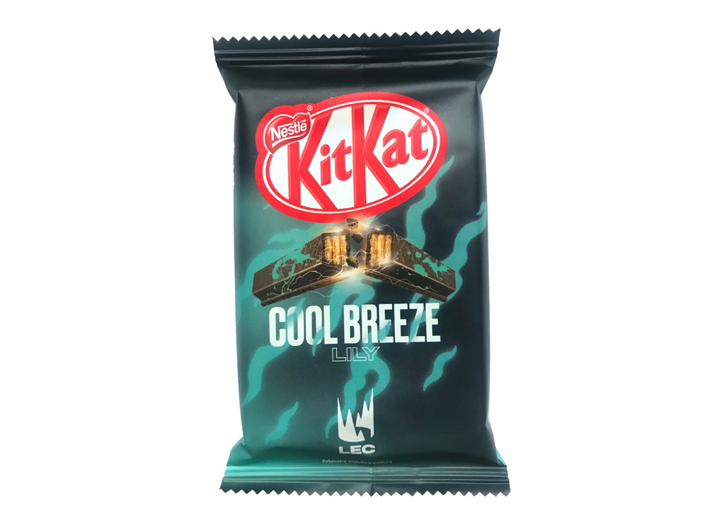 Image of a Limited Edition Cool Breeze flavoured KitKat for Lily, designed by Proper Creative Ltd